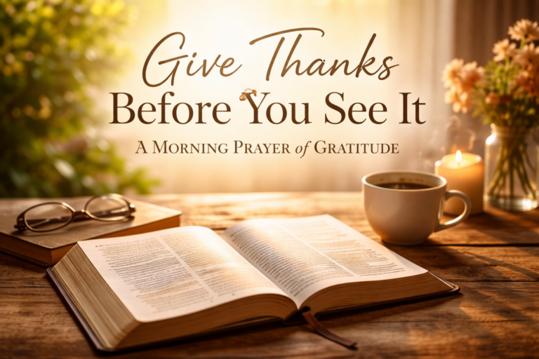 Give Thanks Before You See It: A Morning Prayer of Gratitude and Faith